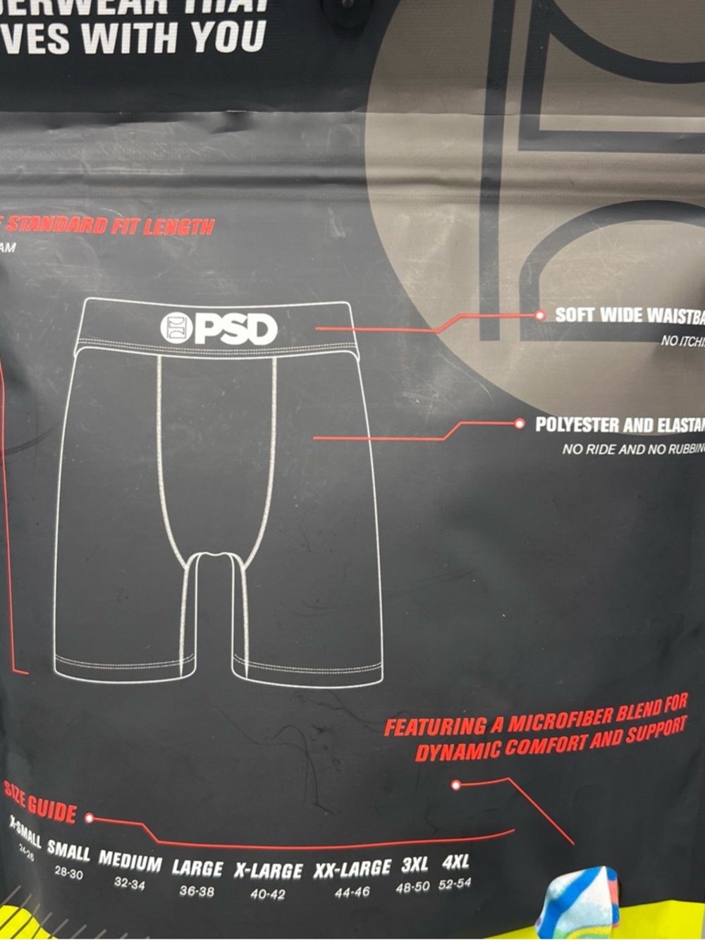 3 Pack! PSD 7" Inseam Graffiti Bandana Standard Premium Boxer Briefs, S, 28-30" - Picture 4 of 5